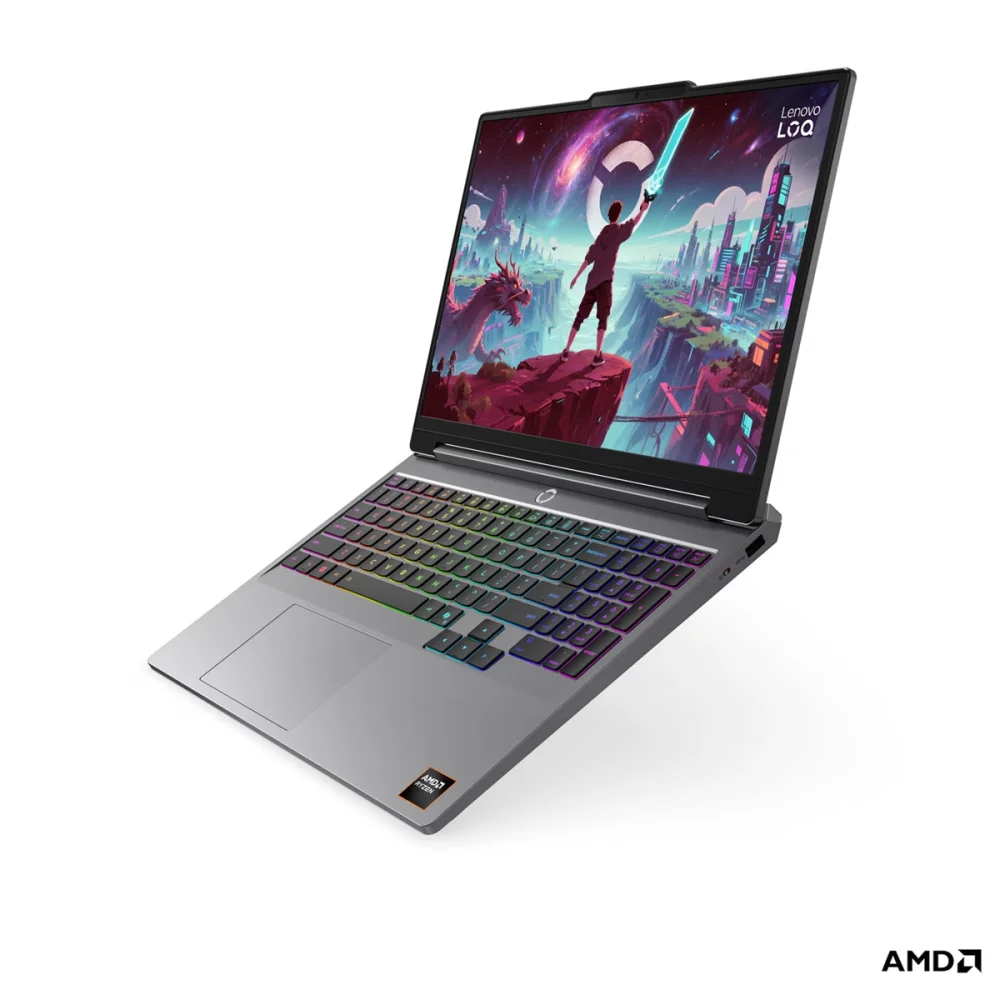 Portátil Lenovo LOQ 15AHP11 AMD Ryzen 7 250 8C/16T, 24GB DDR5, GeForce RTX 5060 8GB, 15.3" IPS 165Hz - 83TN00EEBM