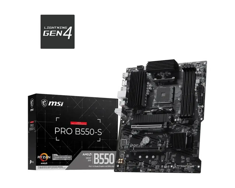 Материнська плата MSI PRO B550-S AM4 - 7C56-098R