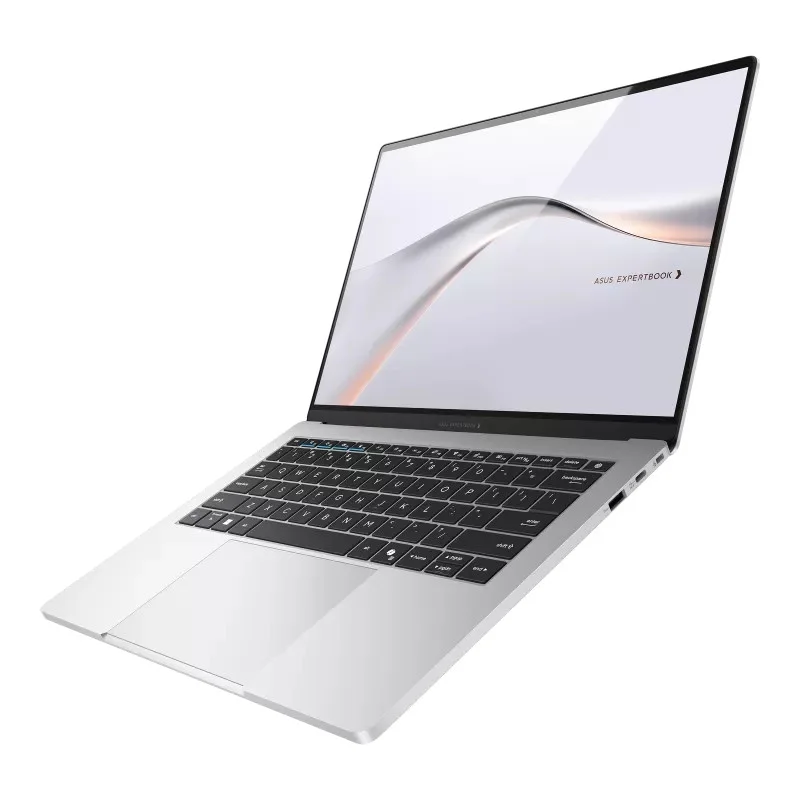 Portátil Asus ExpertBook A7, A7406CMA-U90290, Intel 7 350 hasta 4.8 GHz, 6 Núcleos, 6 Hilos, 14" OLED, WQXGA +(2800x 1800), 120Hz, DDR5X 16GB, 512 GB M.2 G4, Wi-Fi 6E, Bluetooth 5.4,VGA,HDMI, Sin SO, Lunar Silver - 90NX0AS3-M00AA0
