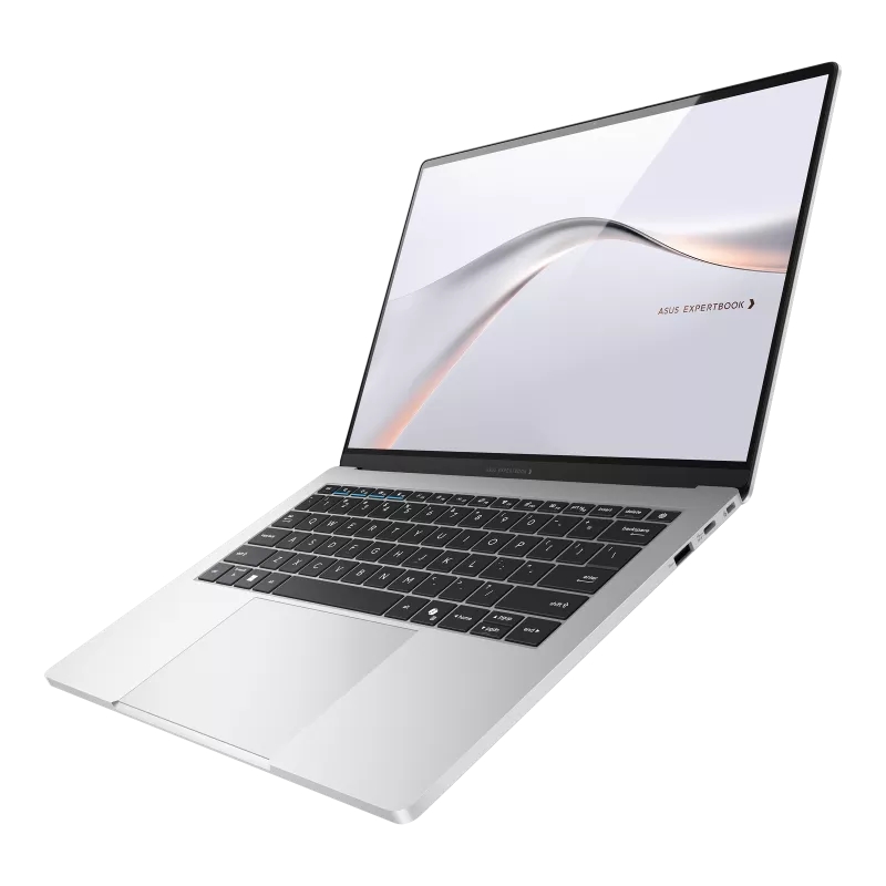 Portátil Asus ExpertBook A7, A7406CMA-U90290, Intel 7 350 hasta 4.8 GHz, 6 Núcleos, 6 Hilos, 14" OLED, WQXGA +(2800x 1800), 120Hz, DDR5X 16GB, 512 GB M.2 G4, Wi-Fi 6E, Bluetooth 5.4,VGA,HDMI, Sin SO, Lunar Silver - 90NX0AS3-M00AA0