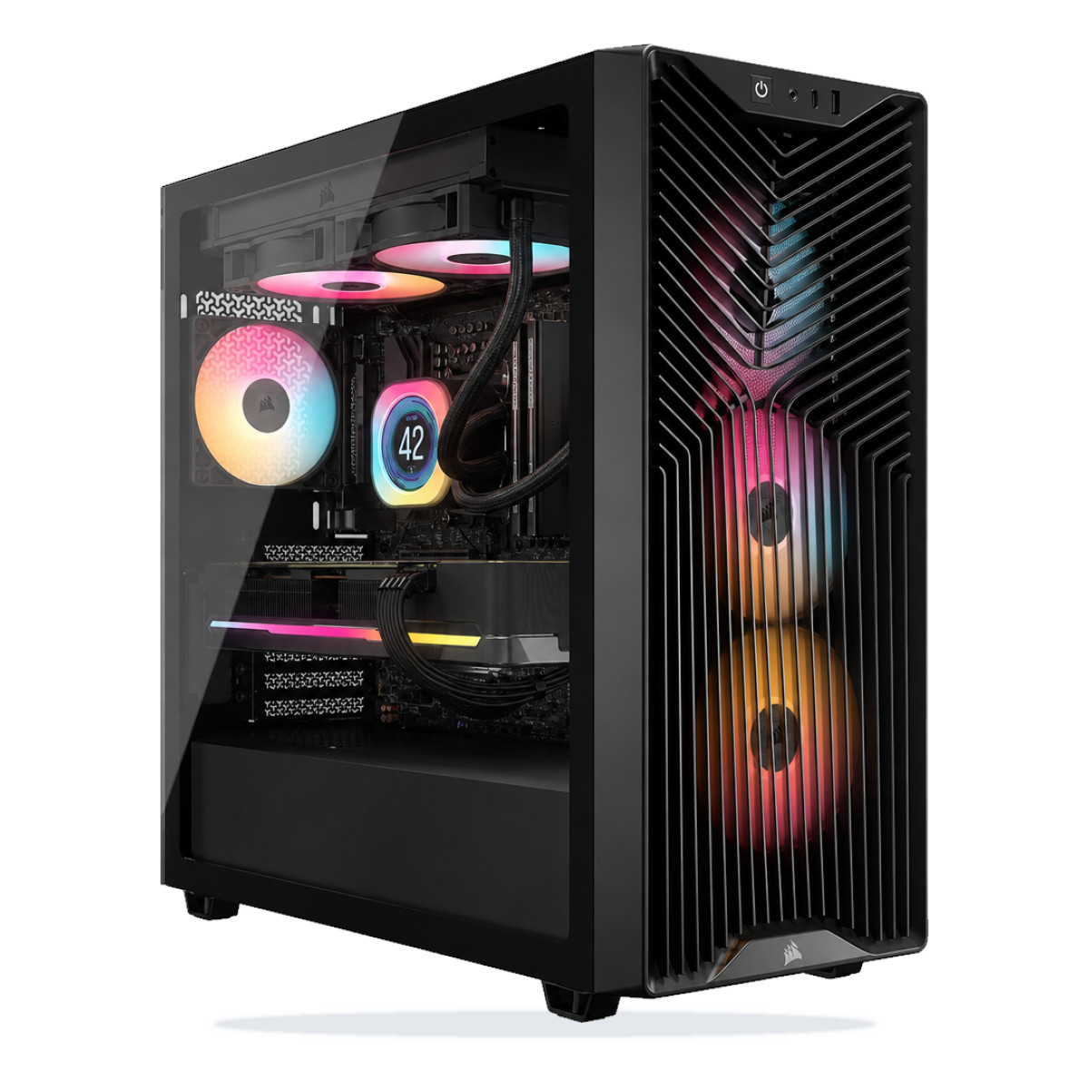 G.BUILD Ghost 1440p · RTX 5070 Ti 16GB · AMD Ryzen 7 9700X MPK · 32GB DDR5 · 1TB · Powered by ASRock