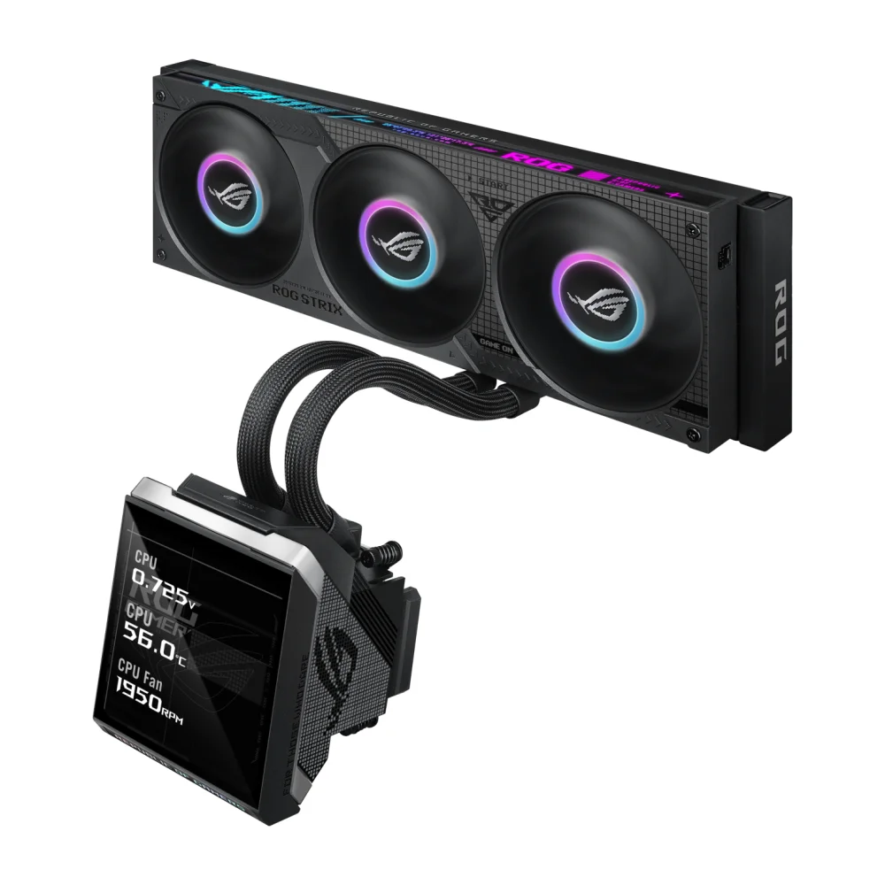 Охладител ASUS ROG Strix SLC IV 360 ARGB LCD LGA 1700 - ASUS-FAN-ROG-SLC-IV-360-B