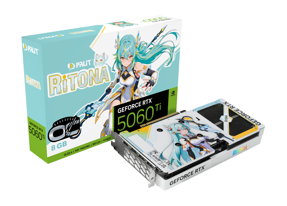 Видеокарта Palit GeForce RTX 5060 Ti RiTONA OC 8GB - NE7506TH19P1-B67DR