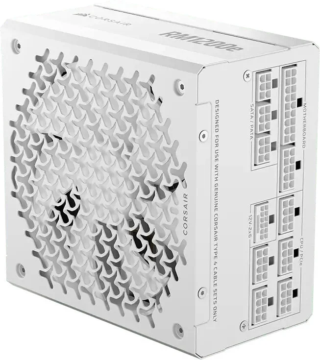 Захранващ блок Corsair RM1200e White 1200W 80+ Platinum ATX 3.1, Fully Modular