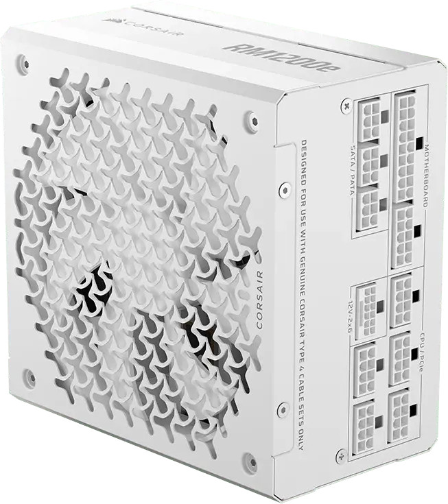Захранващ блок Corsair RM1200e White 1200W 80+ Platinum ATX 3.1, Fully Modular