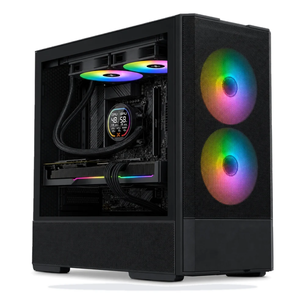 G.BUILD Spectre 1080p · RX 9060 XT 8GB · AMD Ryzen 5 7500F Tray · 16GB DDR5 · 512GB