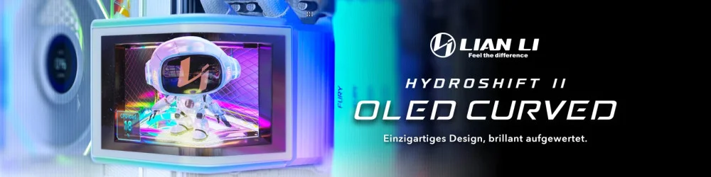 Lian Li водно охлаждане Water Cooling HydroShift II OLED Curved 360 TL - Black