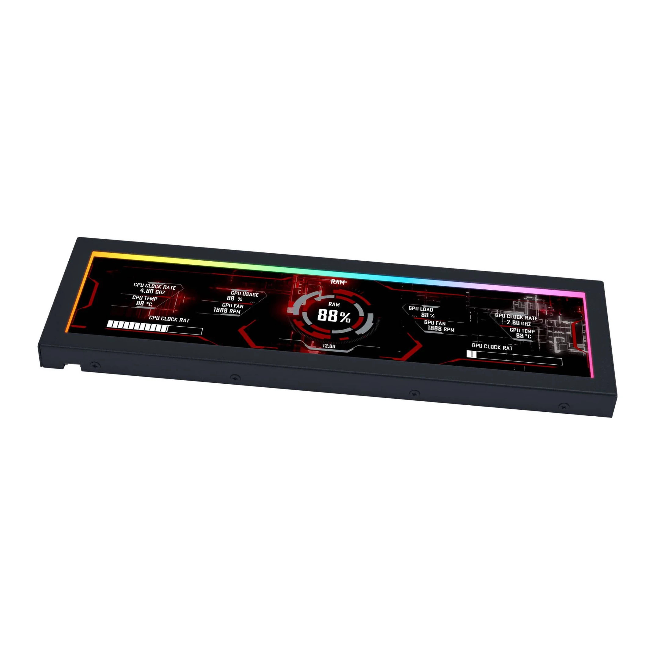 Schermo universale Lian Li per case 8.8 inch IPS LCD Universal Screen - Nero