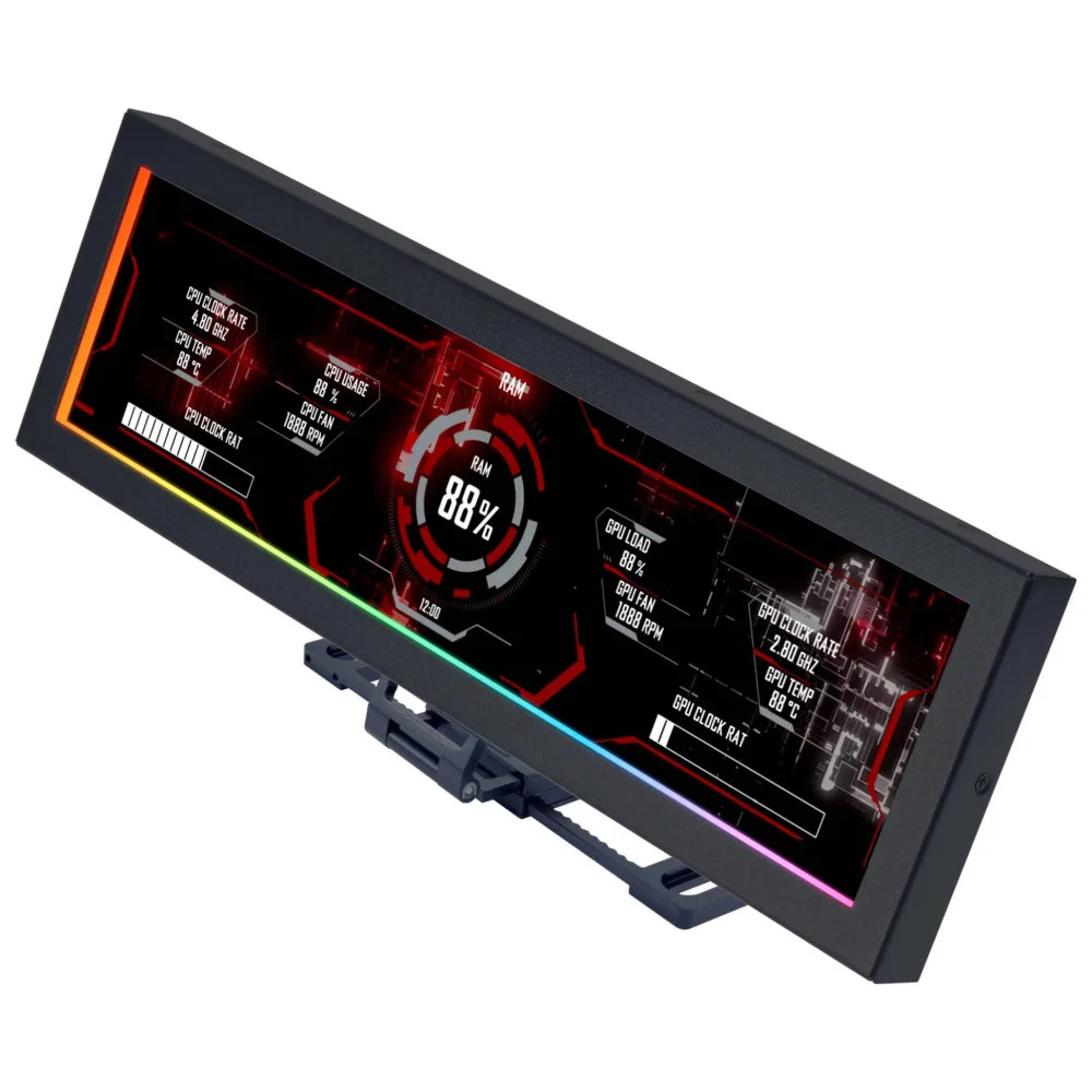 Schermo universale Lian Li per case 8.8 inch IPS LCD Universal Screen - Nero