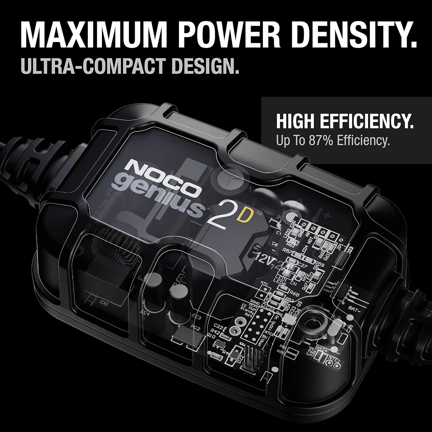 NOCO caricabatterie per batteria Battery Charger - GENIUS2D - 1A, Direct-Mount