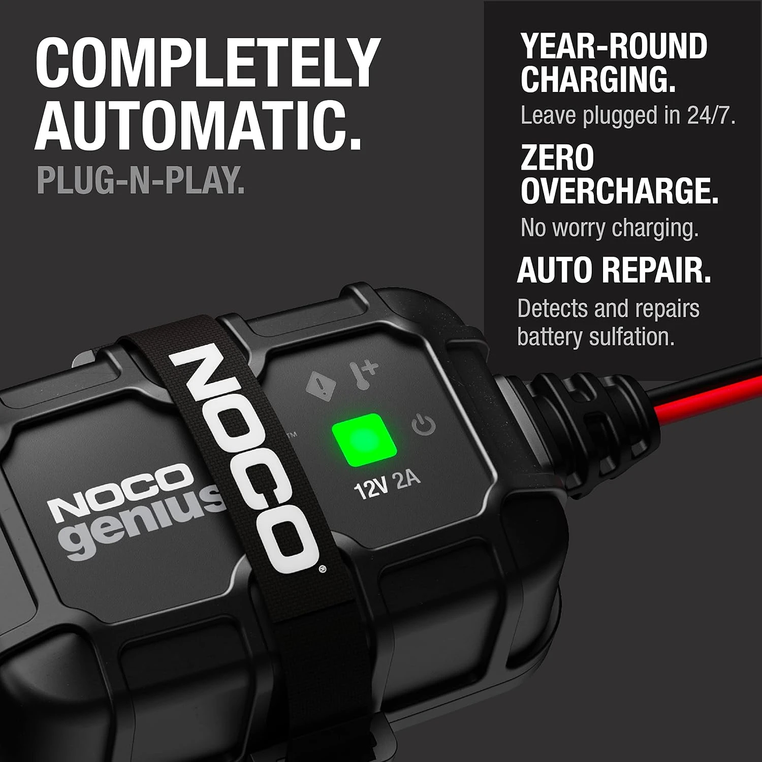 NOCO caricabatterie per batteria Battery Charger - GENIUS2D - 1A, Direct-Mount