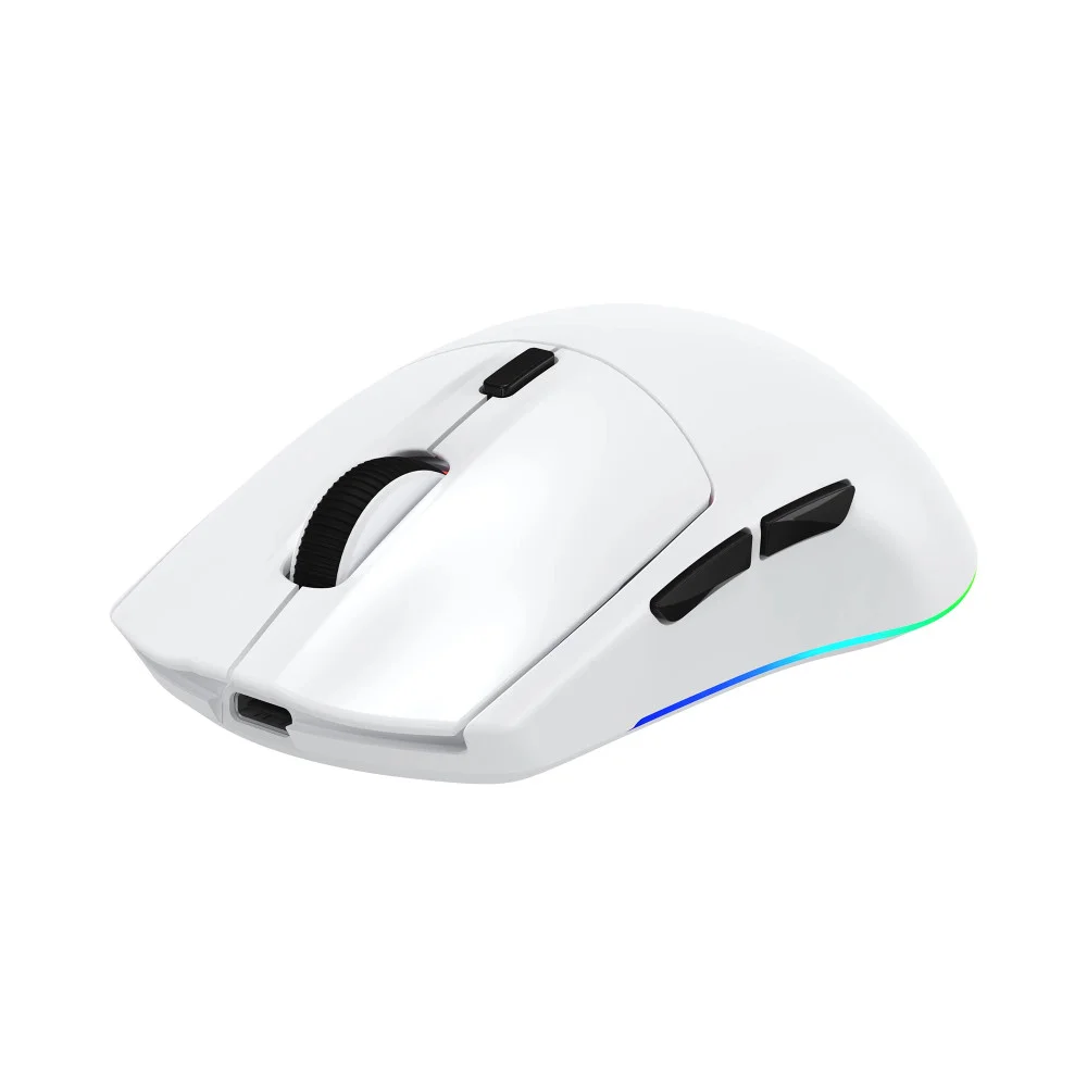 White Shark professionelle Gaming-Maus Wireless Gaming Mouse CADOR - 10000dpi, 1000Hz, Bluetooth, Weiß