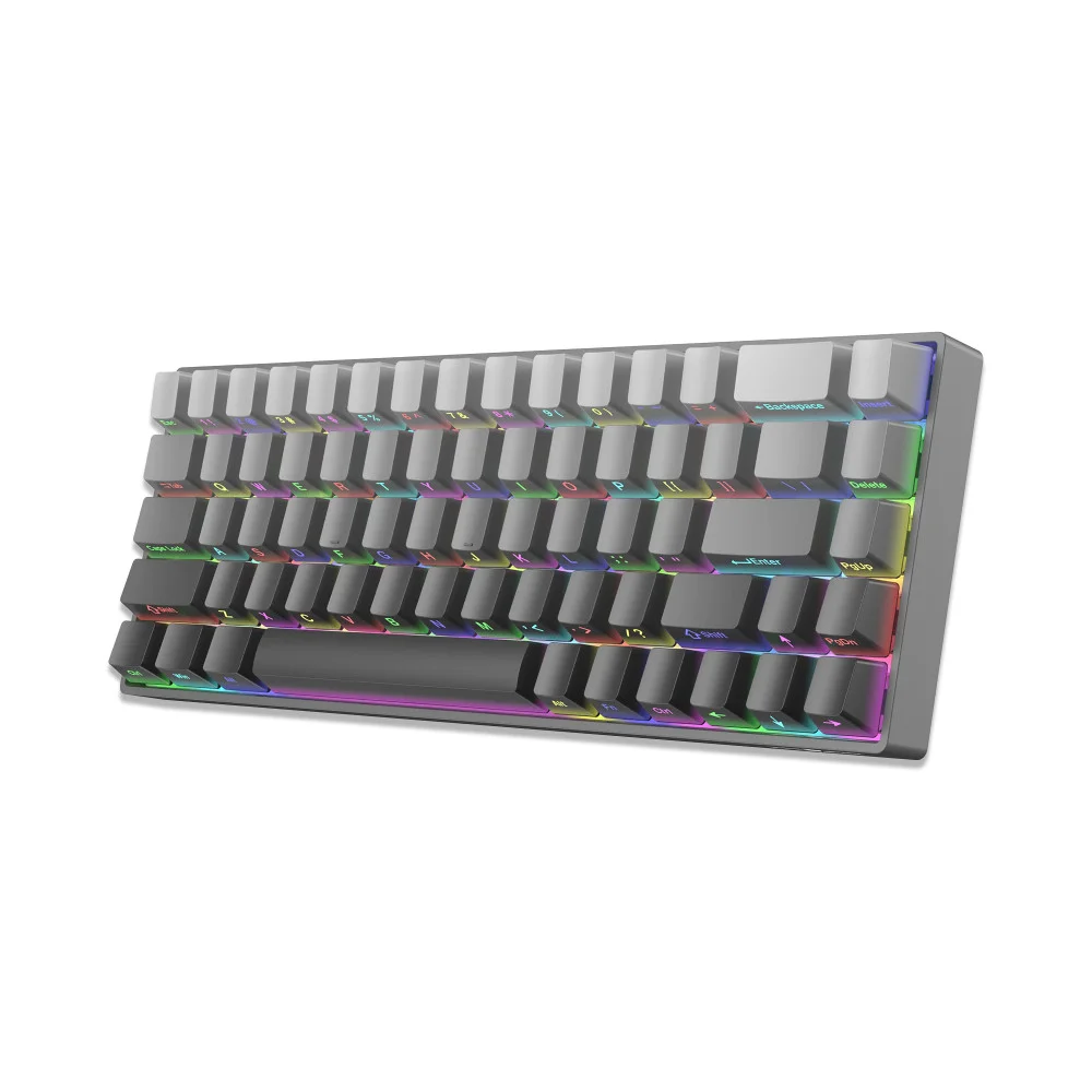 White Shark gaming mechanical keyboard Gaming Mechanical Keyboard NUNCHAKU - Red Switches (English US), Grey