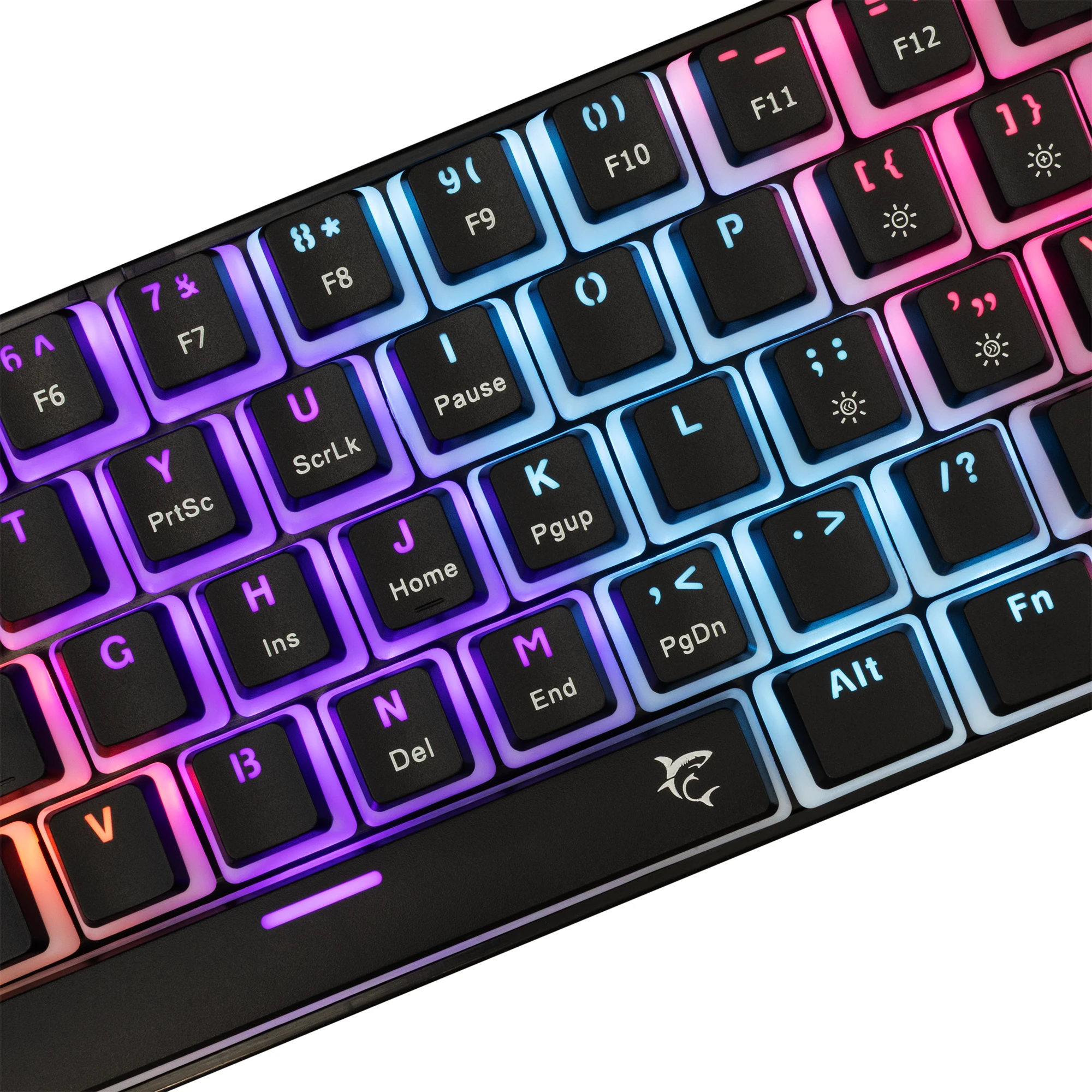 White Shark геймърска механична клавиатура Gaming Mechanical Keyboard SHINOBI 2 - Blue Switches (English US), Black