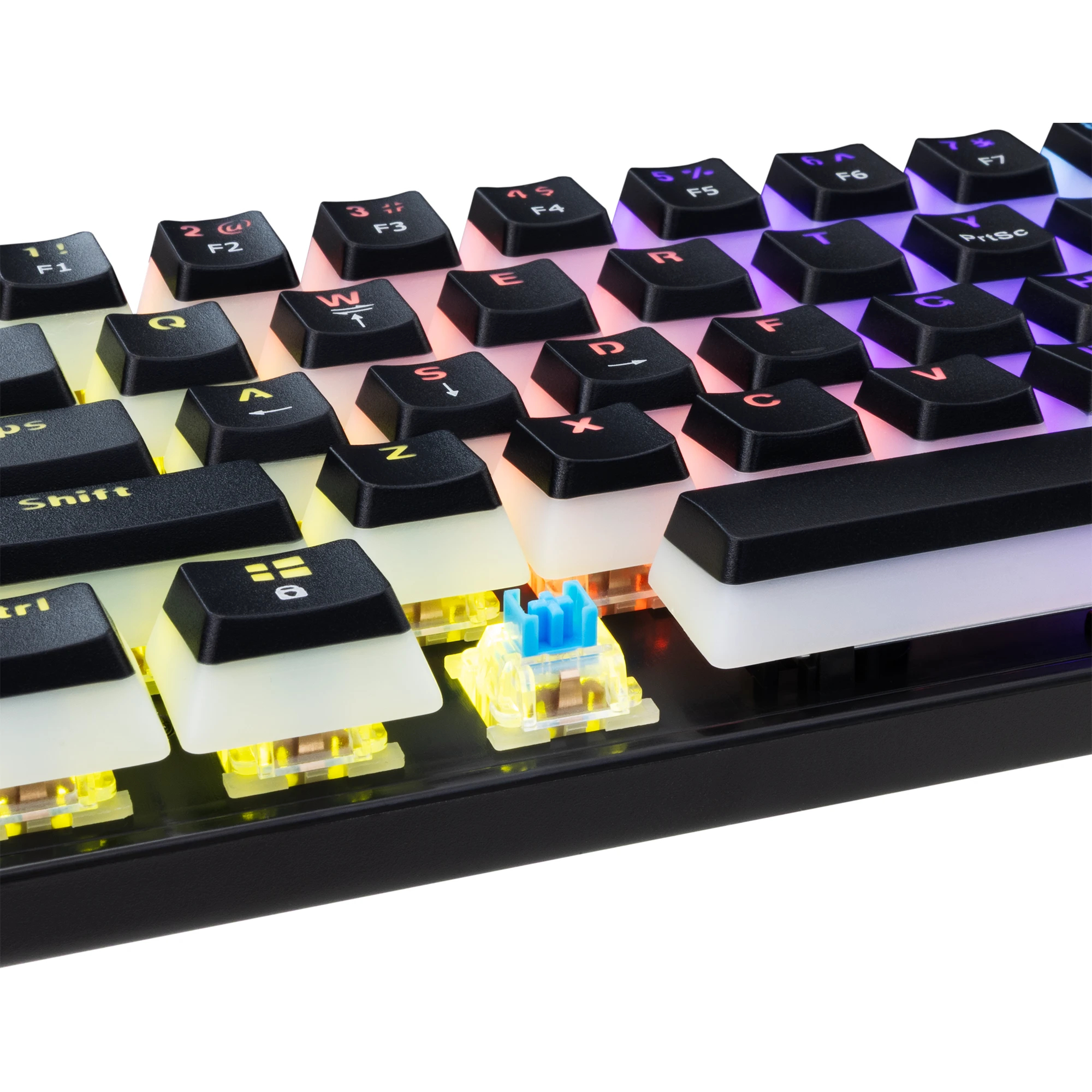 White Shark геймърска механична клавиатура Gaming Mechanical Keyboard SHINOBI 2 - Blue Switches (English US), Black