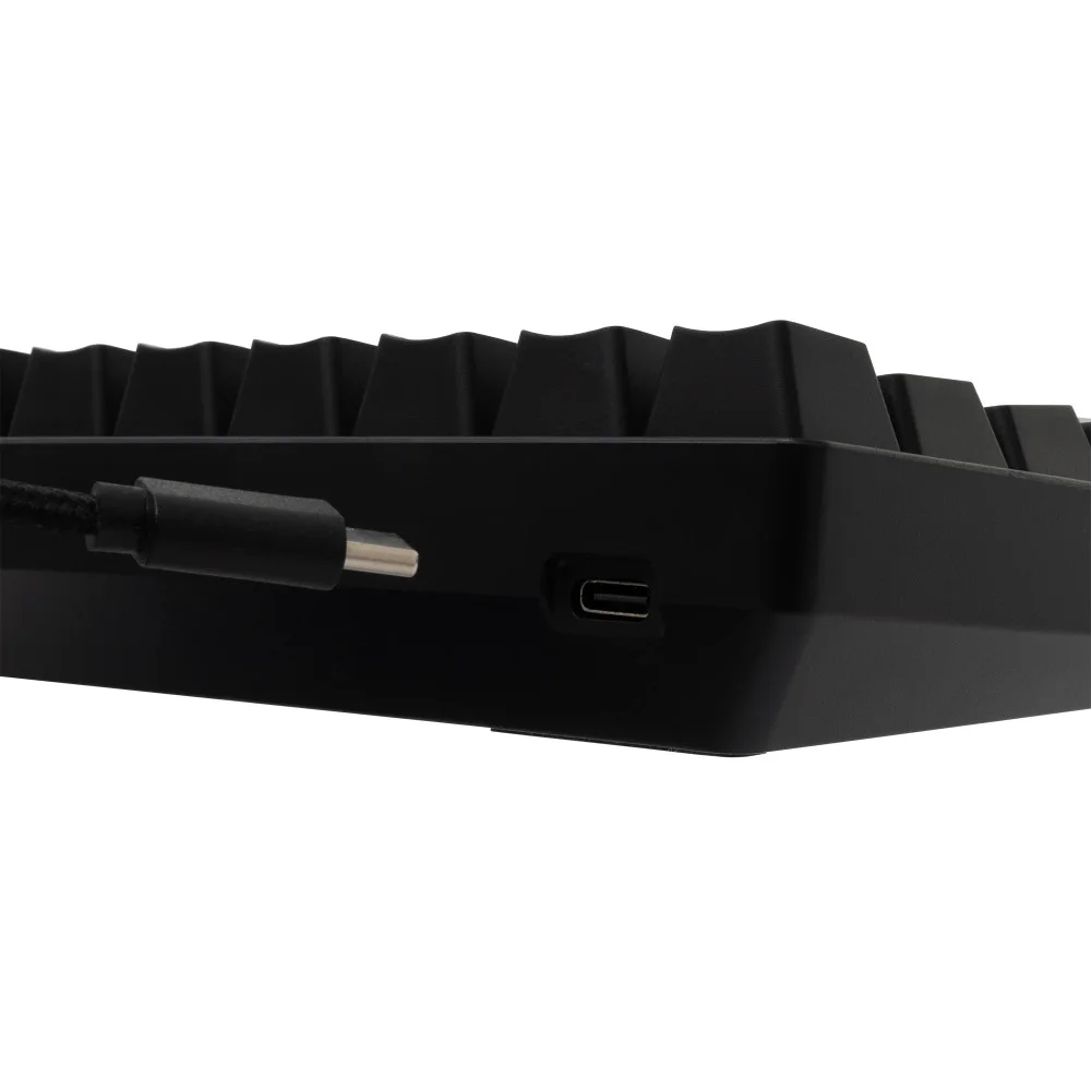 White Shark геймърска механична клавиатура Gaming Mechanical Keyboard SHINOBI 2 - YUSYA 5P Blue Switches (English US), Black