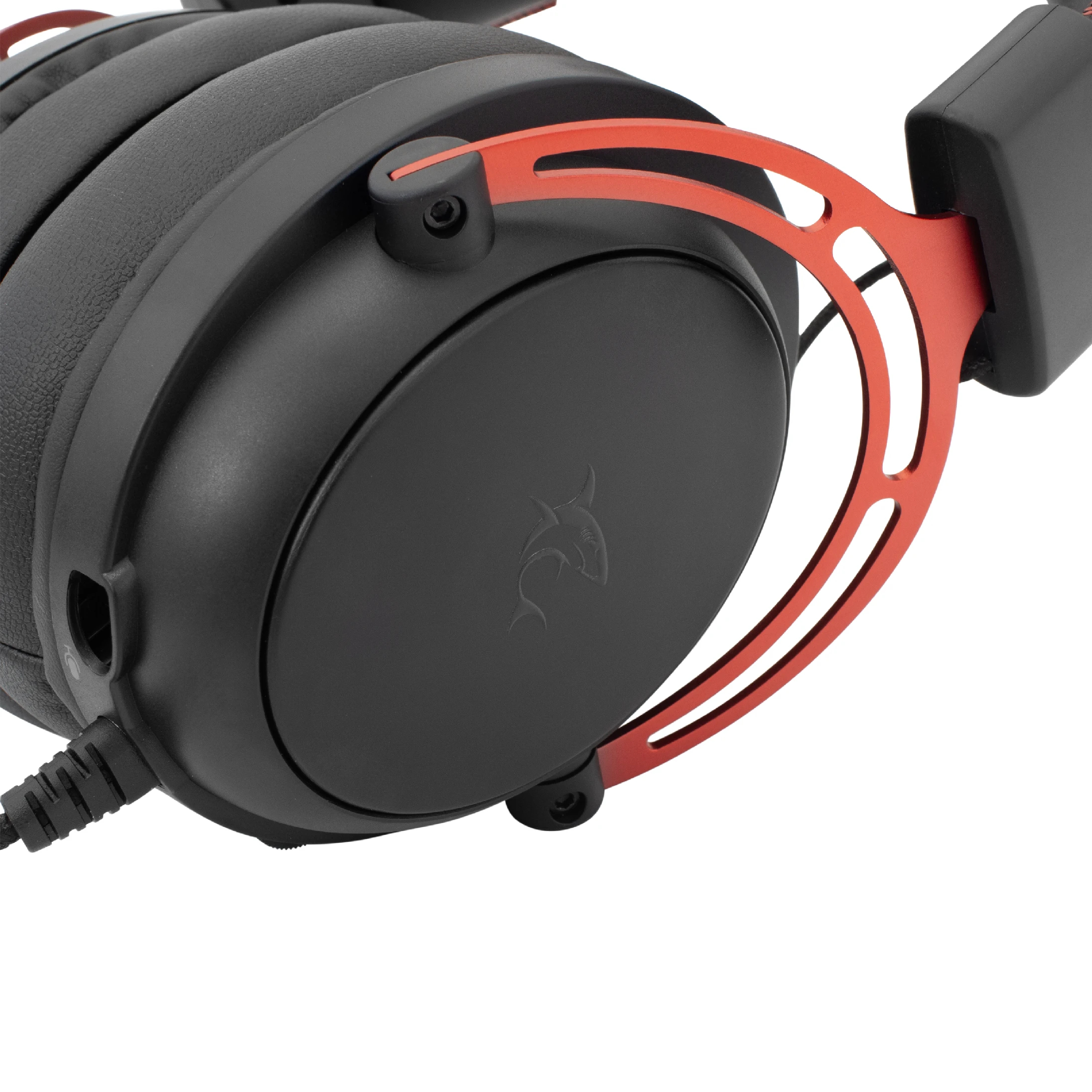White Shark γκέιμινγκ ακουστικά Gaming Headphones GORILLA BLACK/RED - 53mm, Stereo 2.0
