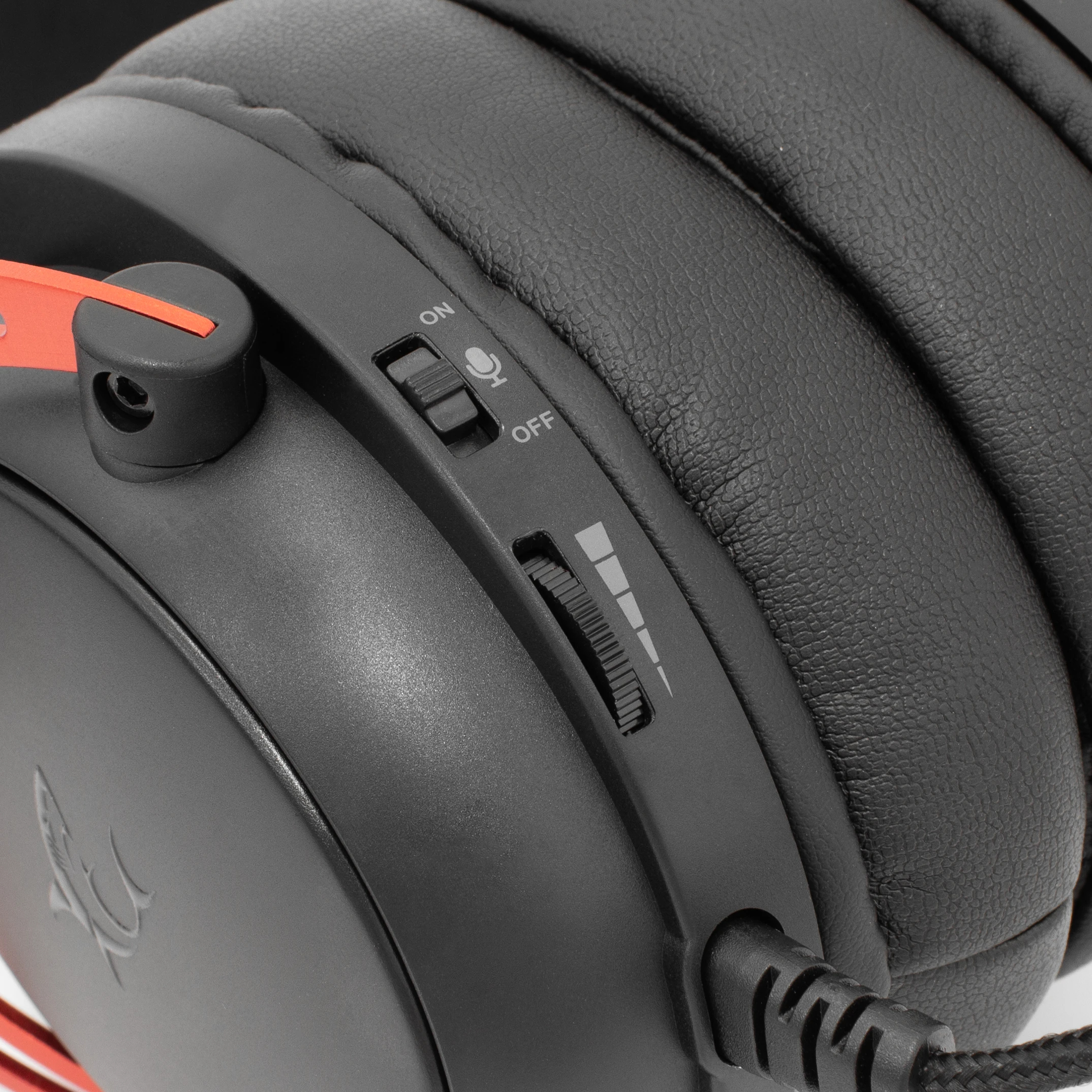 White Shark γκέιμινγκ ακουστικά Gaming Headphones GORILLA BLACK/RED - 53mm, Stereo 2.0