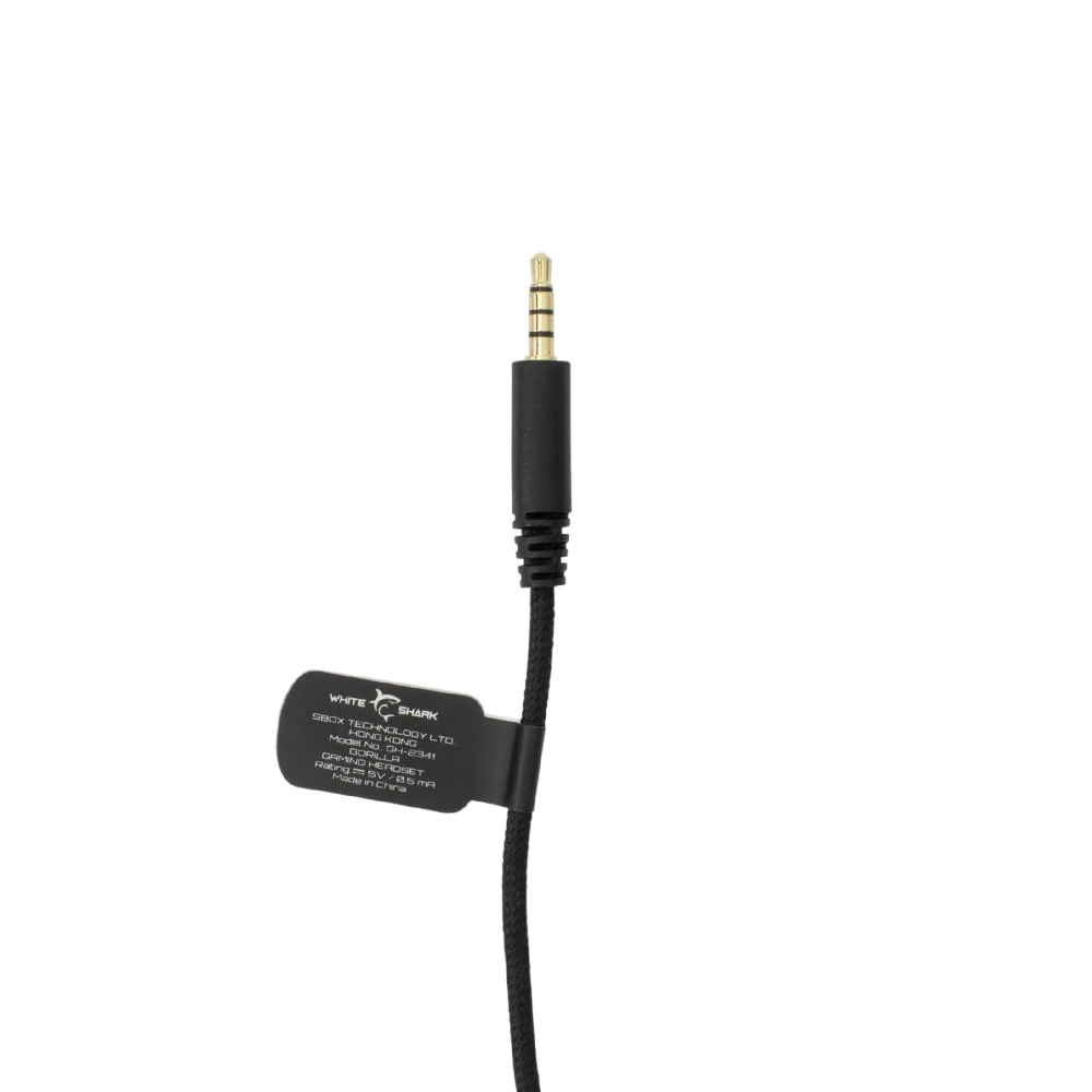 White Shark γκέιμινγκ ακουστικά Gaming Headphones GORILLA BLACK/RED - 53mm, Stereo 2.0