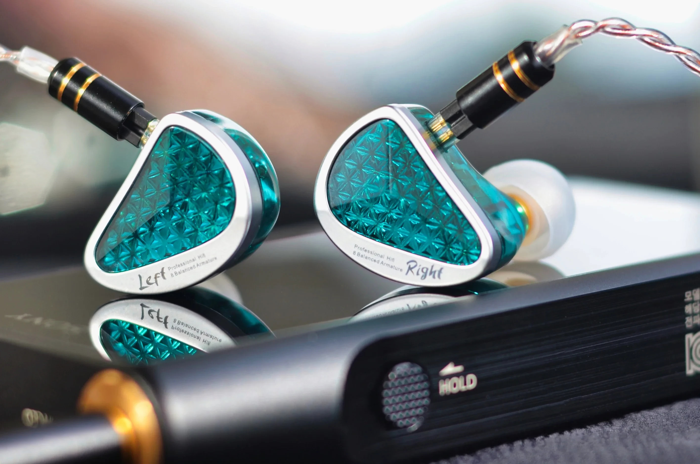 KZ професионални слушалки Hi-Fi In-Ear-Monitors - AS16 PRO - Mic, Black