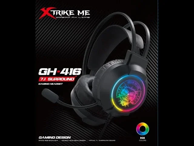 Xtrike ME геймърски слушалки Gaming Headphones GH-516 - 50mm, RGB