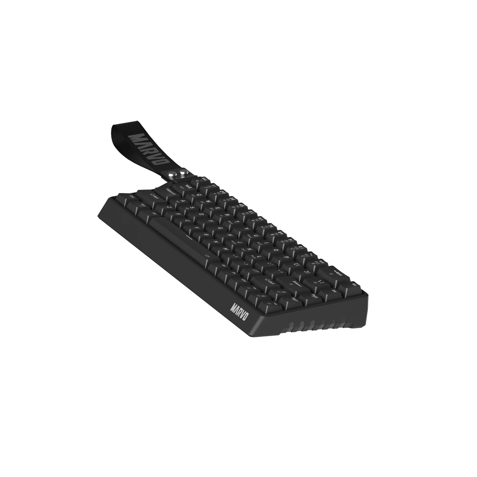Marvo безжична механична геймърска клавиатура Wireless Gaming Mechanical keyboard Saber 65W KG965W - 1K, Banana Crystal [Linear], (English US)
