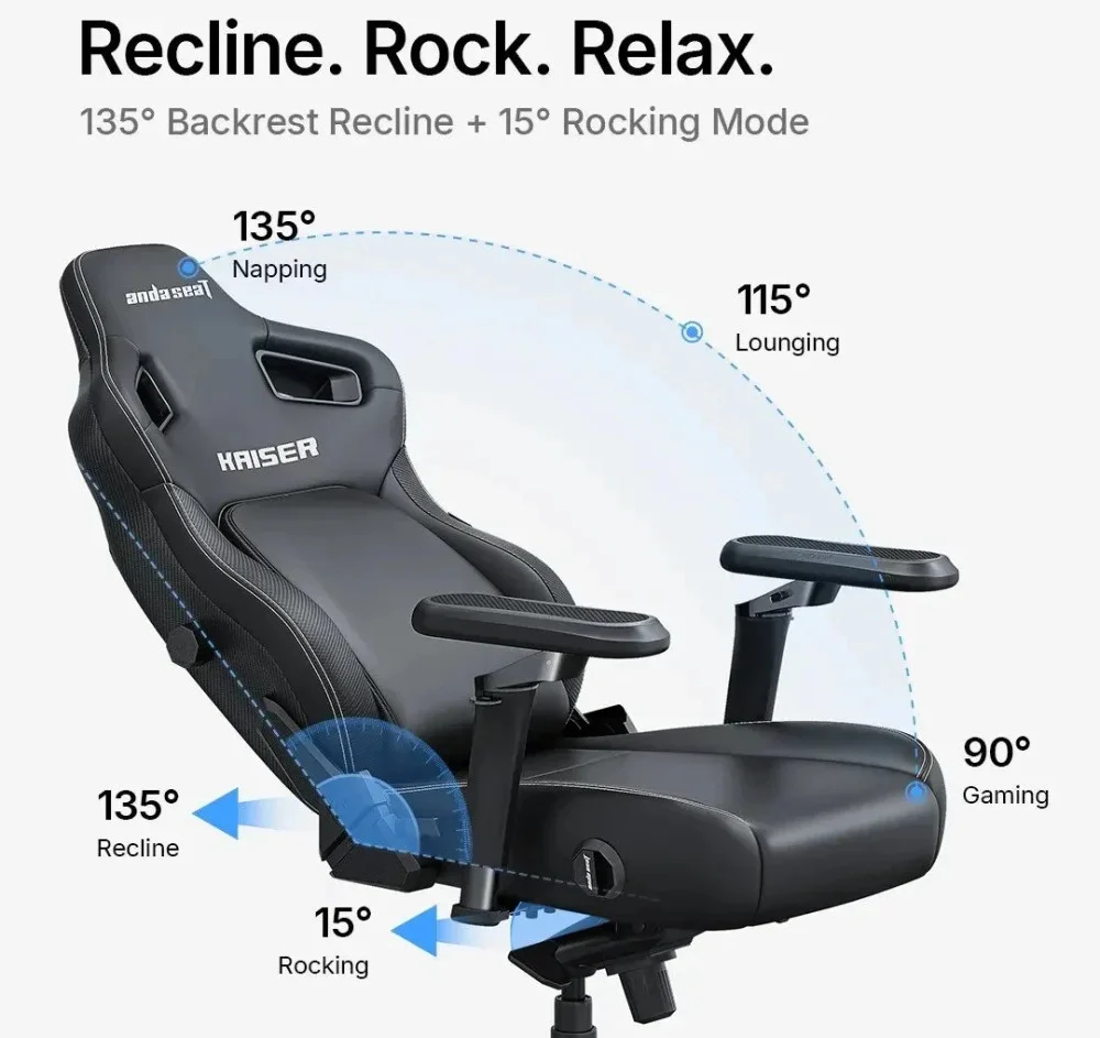 Anda Seat геймърски стол Gaming Chair Kaiser 4 V2 - Fabric Dark Grey