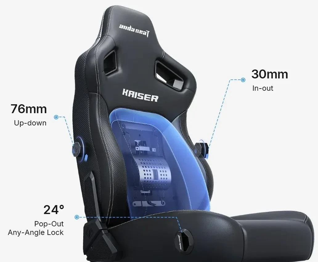 Anda Seat геймърски стол Gaming Chair Kaiser 4 V2 - Fabric Dark Grey