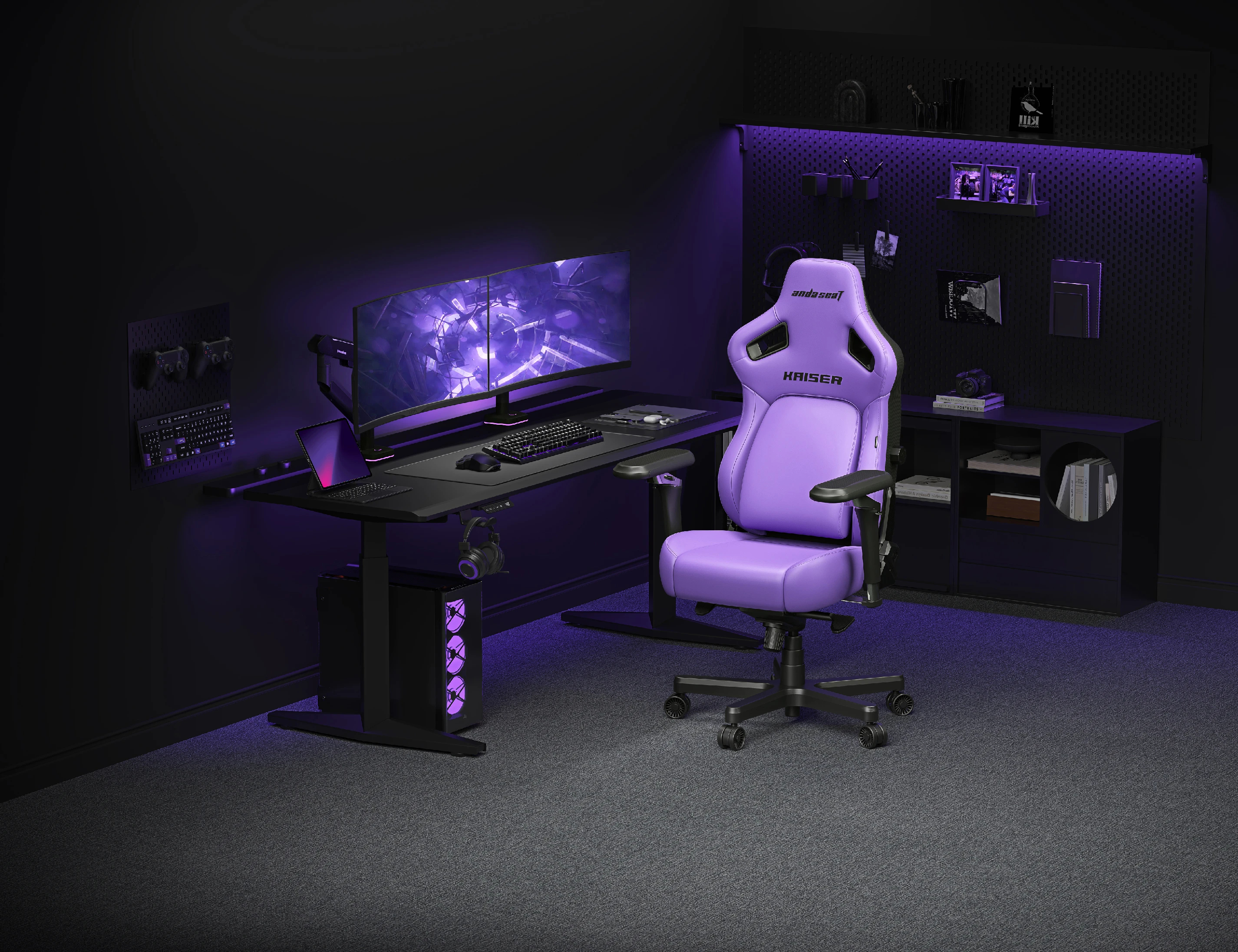 Anda Seat геймърски стол Gaming Chair Kaiser 4 V2 XL6D - Fabric Black