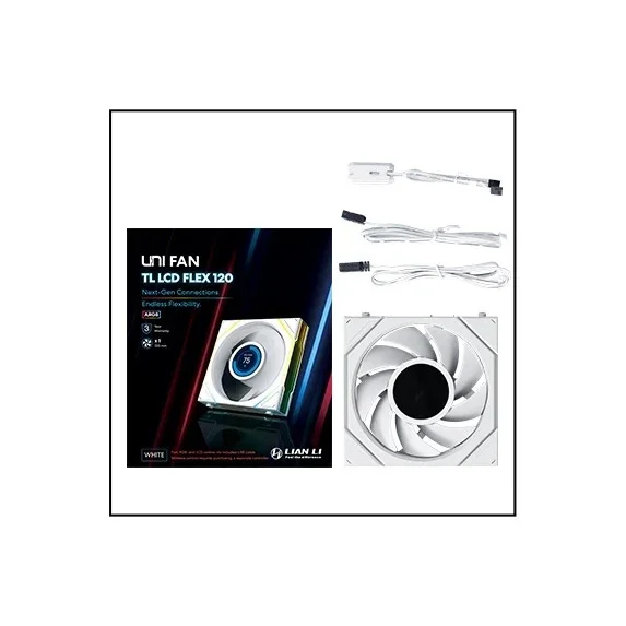 Lian Li вентилатор Fan 120mm - UNI FAN TL LCD FLEX - White
