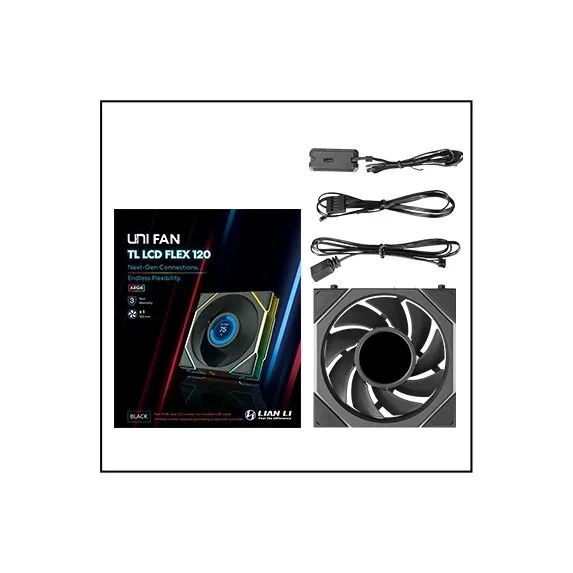 Lian Li вентилатор Fan 120mm - UNI FAN TL LCD FLEX - Black