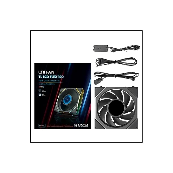 Lian Li вентилатор Fan 120mm - UNI FAN TL LCD FLEX - Black