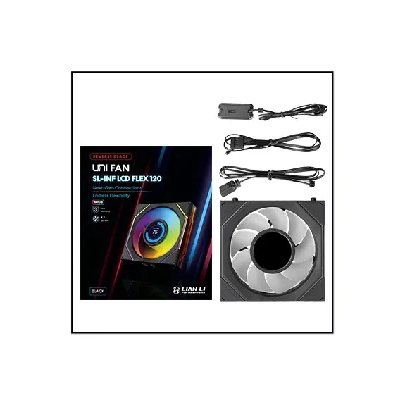 Lian Li вентилатор Fan 120mm - SL-INF LCD FLEX - Black, Reverse