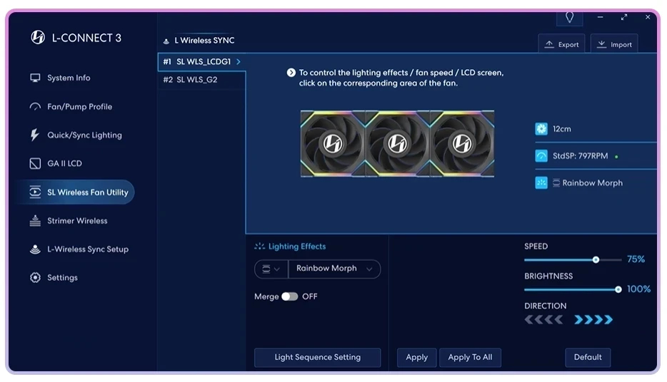 Lian Li безжичен фан контролер UNI FAN Wireless Controller V2.1 - black