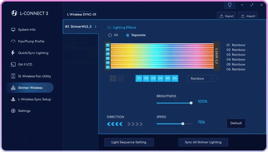 Lian Li безжичен фан контролер UNI FAN Wireless Controller V2.1 - black