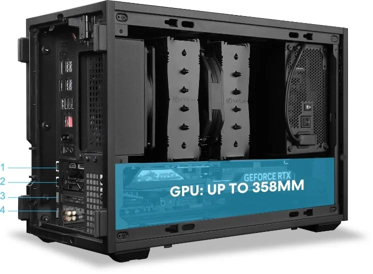 Lian Li кутия Case mATX - DAN Cases B4 - Black
