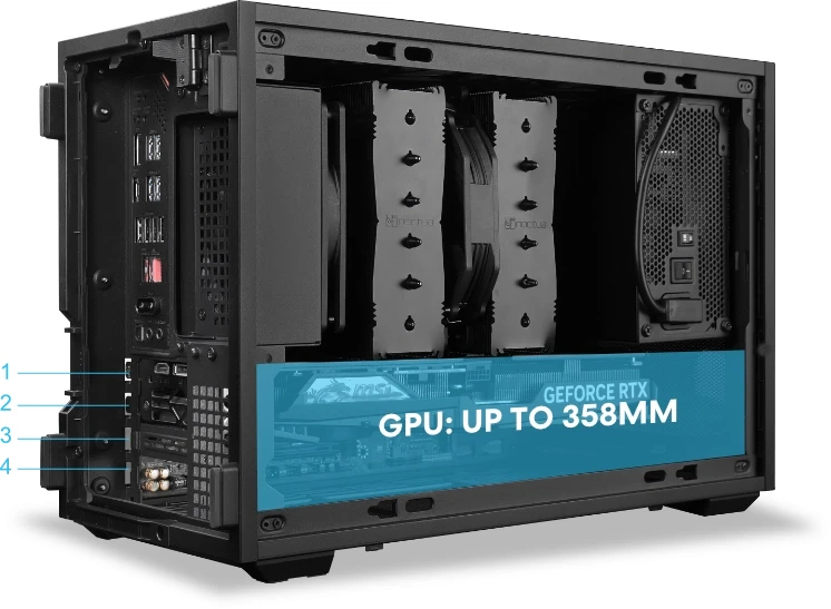 Lian Li кутия Case mATX - DAN Cases B4 - Black