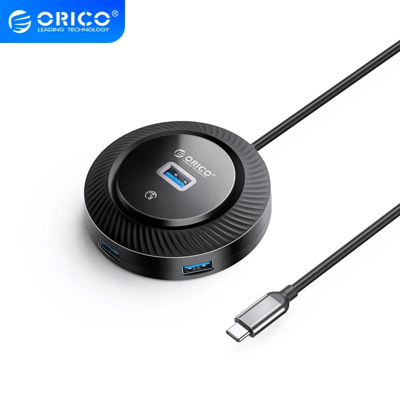 Orico хъб USB3.0 HUB Type-C - 4 x USB3.0 - YK2-C3-03-BK