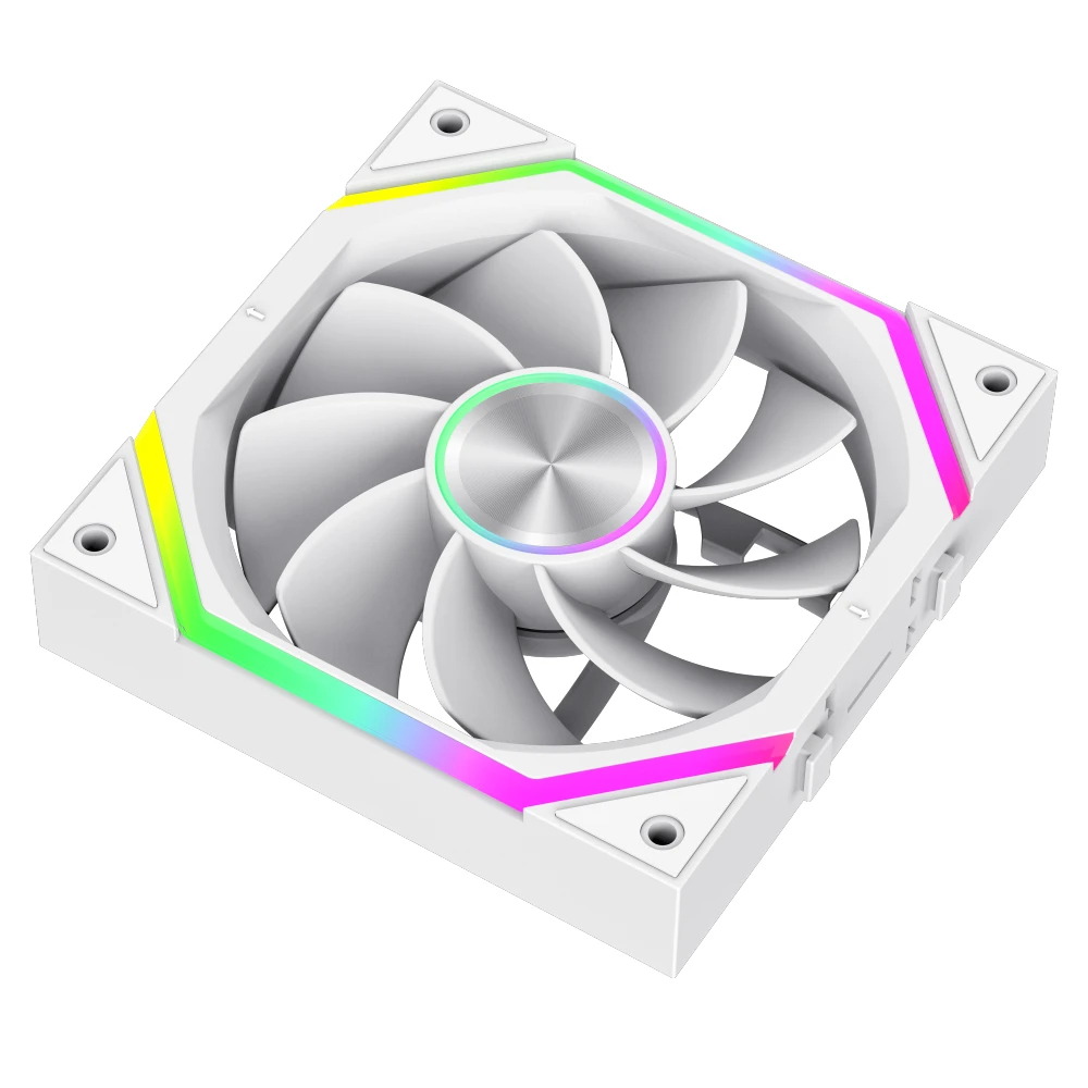 Gamemax Комплект вентилатори Fan Pack 3-in-1 3x120mm - FN12A-N2 WL-RW - Reverse, Daisy-Chain, A-RGB, White