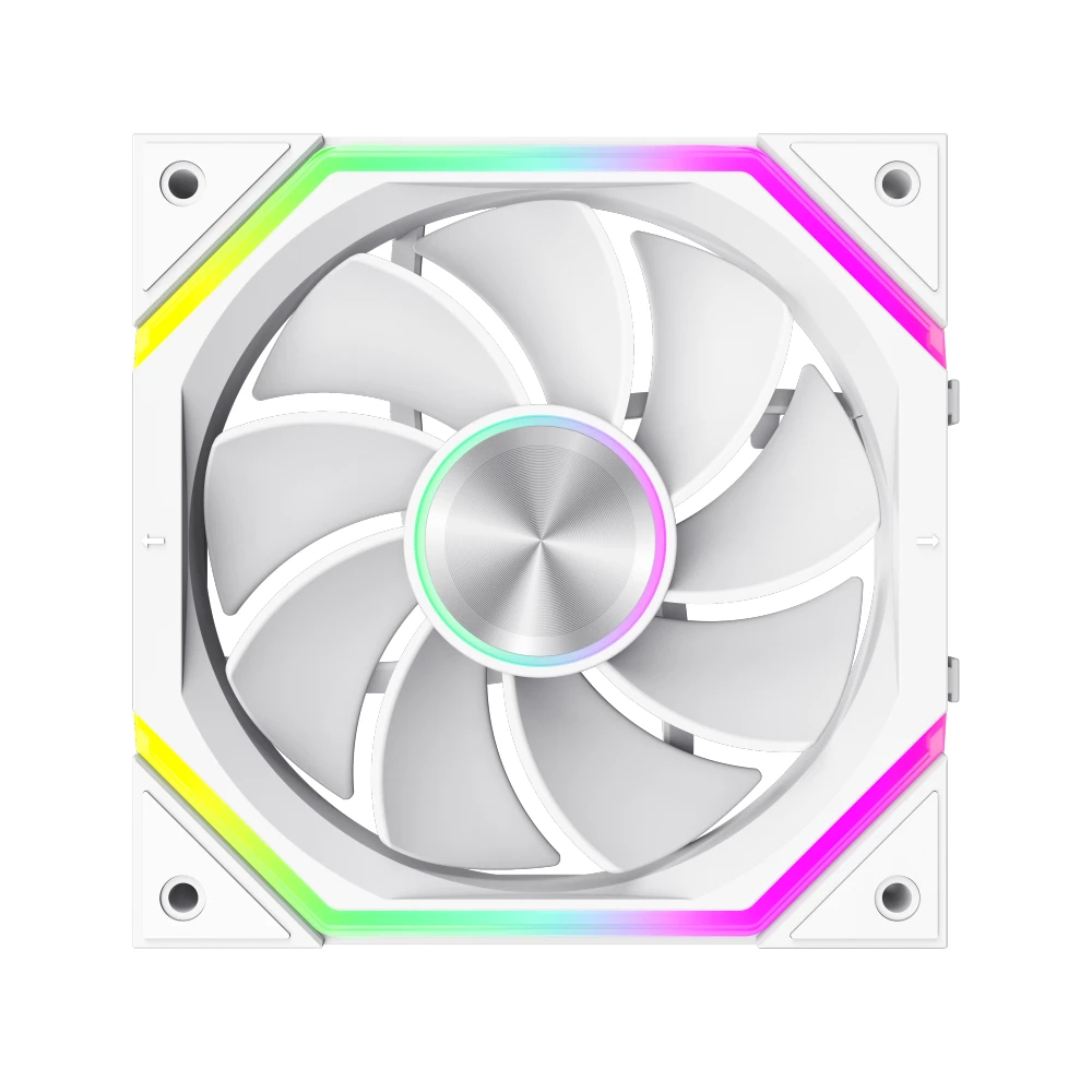 Gamemax Комплект вентилатори Fan Pack 3-in-1 3x120mm - FN12A-N2 WL-RW - Reverse, Daisy-Chain, A-RGB, White