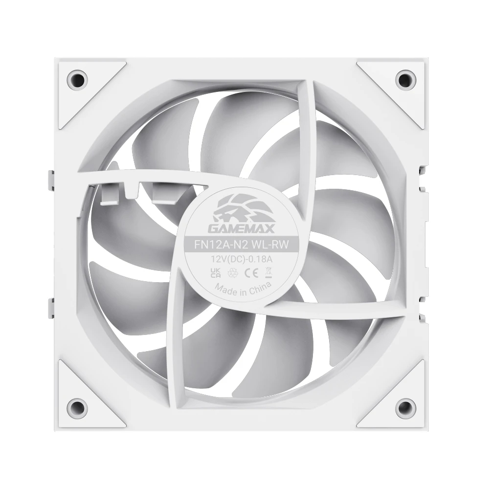 Gamemax Комплект вентилатори Fan Pack 3-in-1 3x120mm - FN12A-N2 WL-RW - Reverse, Daisy-Chain, A-RGB, White