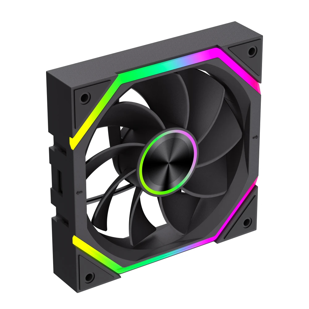 Комплект вентилатори Gamemax FN12A-N2 WL-R - Reverse, Daisy-Chain, A-RGB Fan Pack 3-in-1 3x120mm