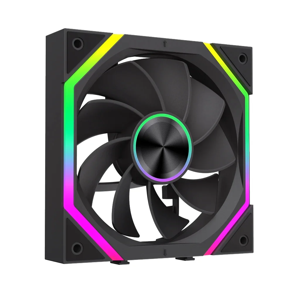 Комплект вентилатори Gamemax FN12A-N2 WL-R - Reverse, Daisy-Chain, A-RGB Fan Pack 3-in-1 3x120mm