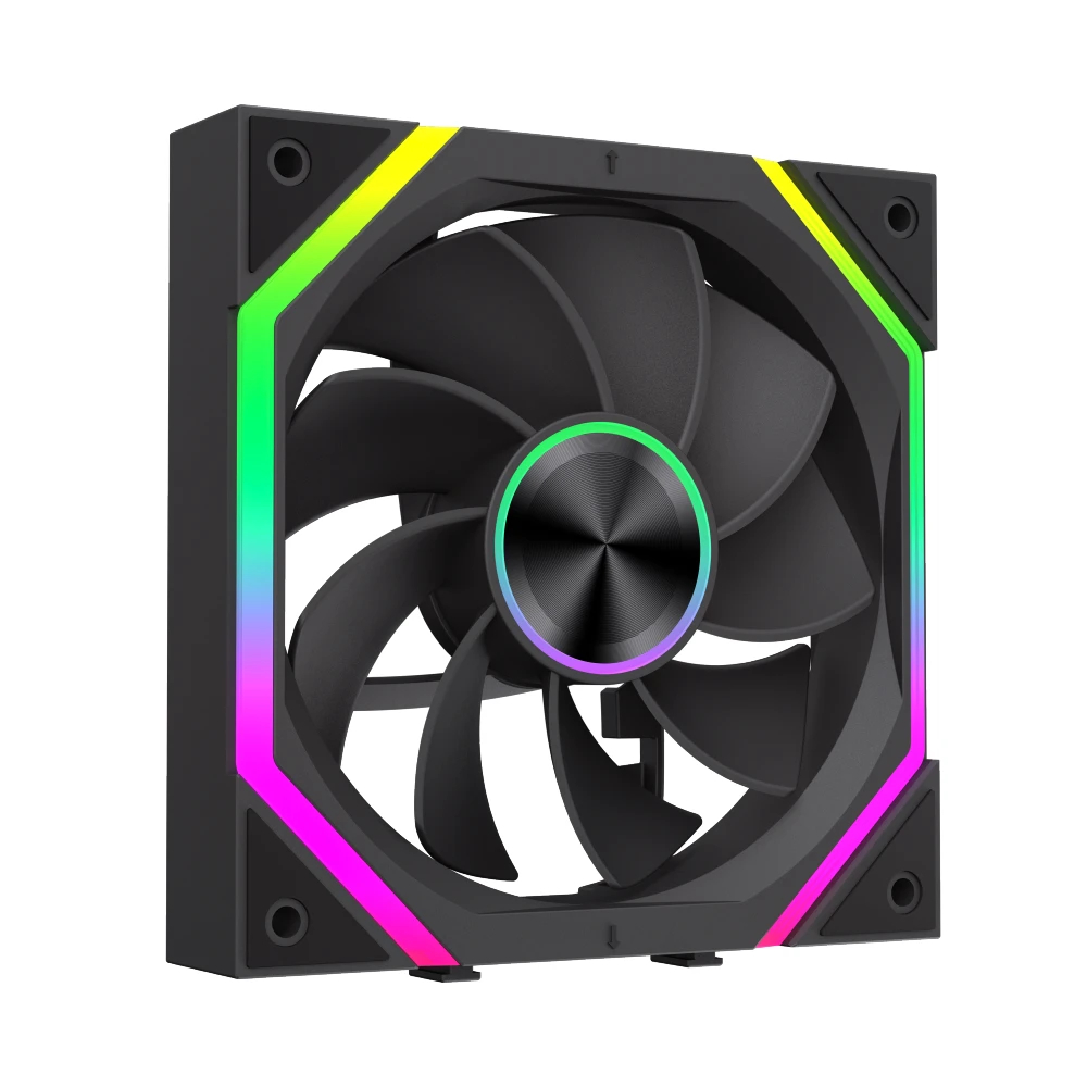 Комплект вентилатори Gamemax FN12A-N2 WL-R - Reverse, Daisy-Chain, A-RGB Fan Pack 3-in-1 3x120mm