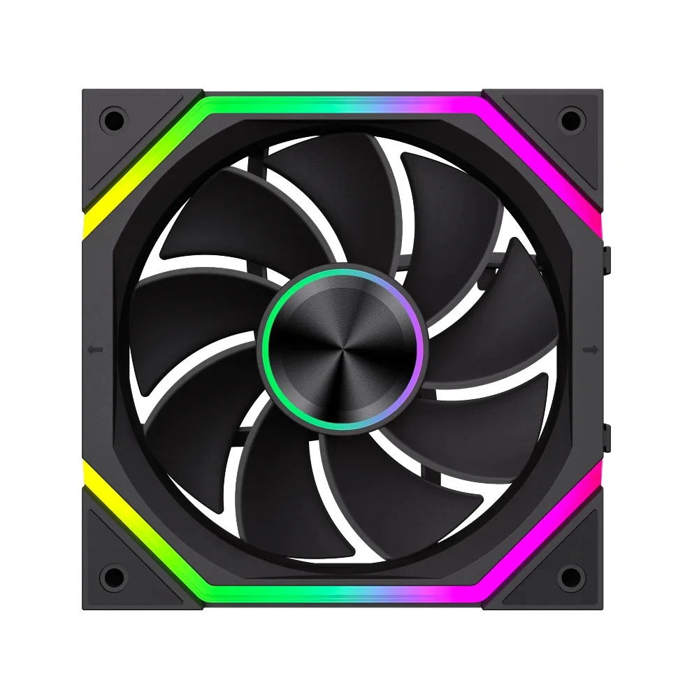 Комплект вентилатори Gamemax FN12A-N2 WL-R - Reverse, Daisy-Chain, A-RGB Fan Pack 3-in-1 3x120mm