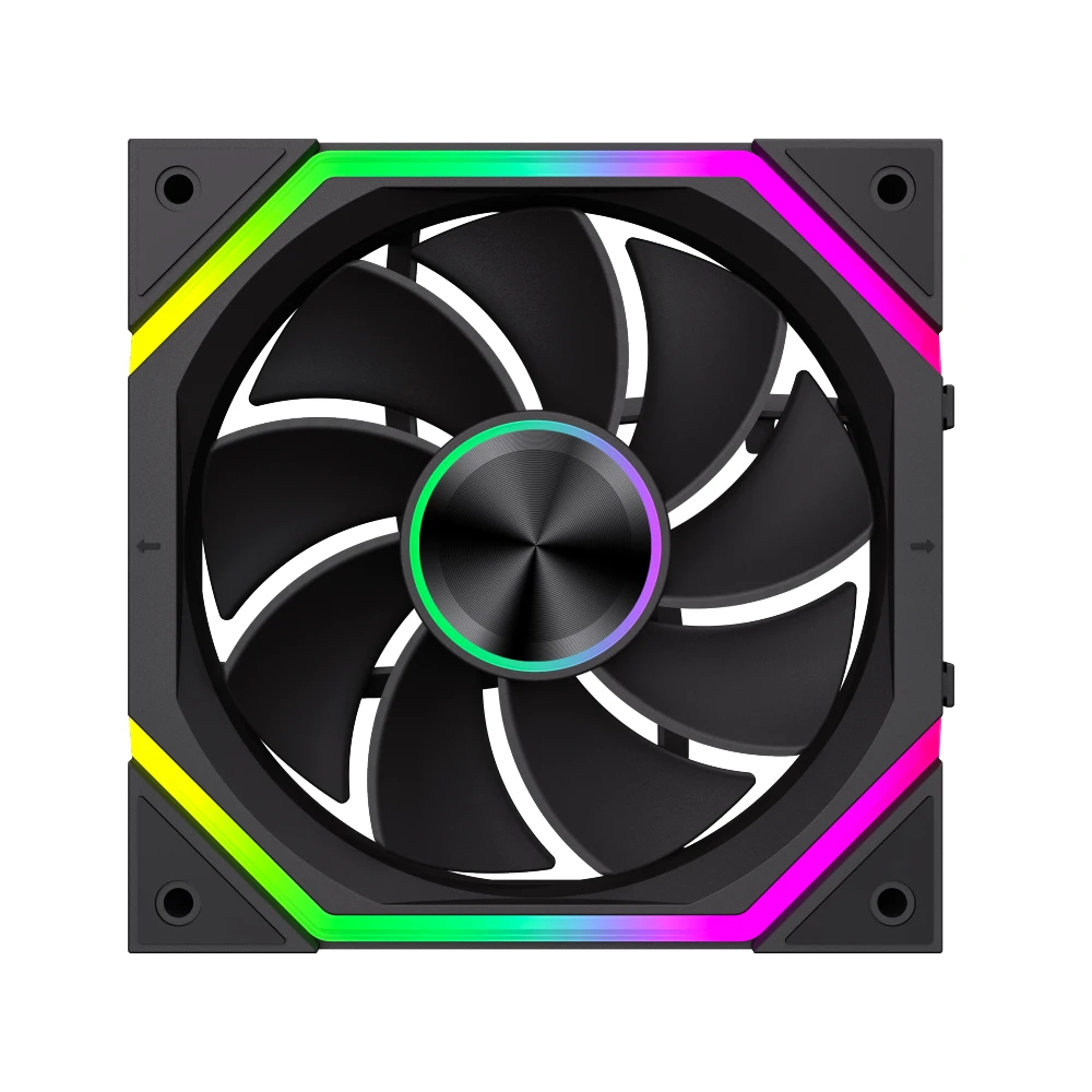 Комплект вентилатори Gamemax FN12A-N2 WL-R - Reverse, Daisy-Chain, A-RGB Fan Pack 3-in-1 3x120mm