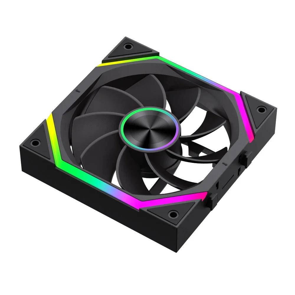 Комплект вентилатори Gamemax FN12A-N2 WL-R - Reverse, Daisy-Chain, A-RGB Fan Pack 3-in-1 3x120mm