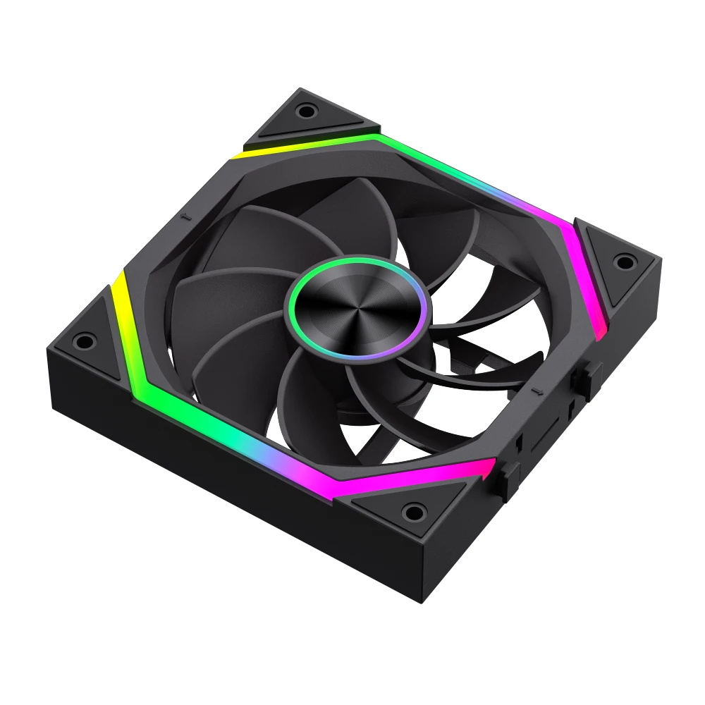 Комплект вентилатори Gamemax FN12A-N2 WL-R - Reverse, Daisy-Chain, A-RGB Fan Pack 3-in-1 3x120mm