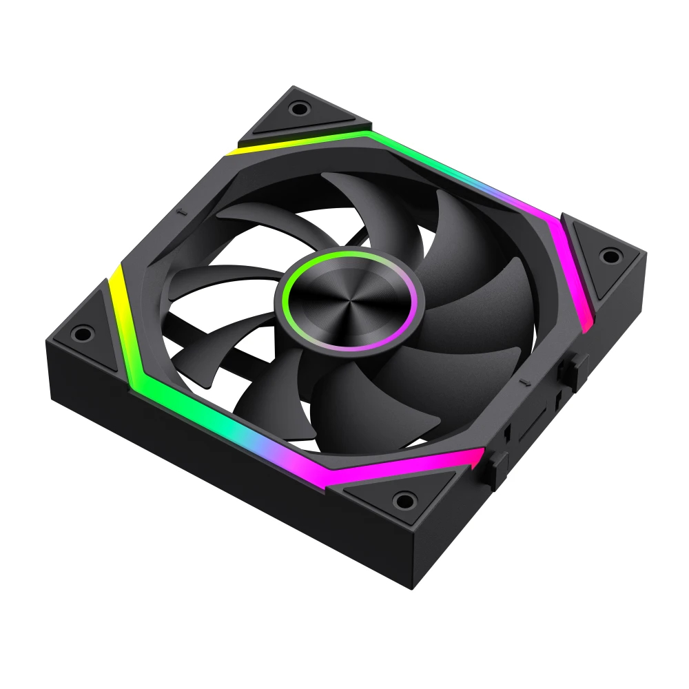 Комплект вентилатори Gamemax FN12A-N2 WL - Daisy-Chain, A-RGB Fan Pack 3-in-1 3x120mm