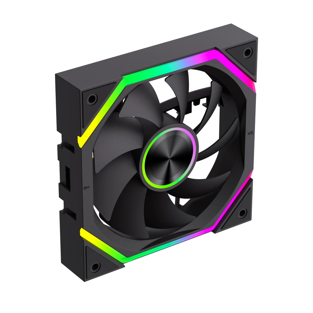Комплект вентилатори Gamemax FN12A-N2 WL - Daisy-Chain, A-RGB Fan Pack 3-in-1 3x120mm